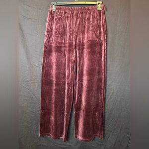 Y2K Velvet maroon Stretch pants